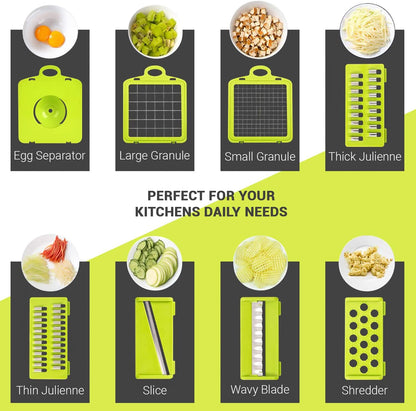 ADOV Vegetable Chopper With Container, Mandoline Slicer For Kitchen