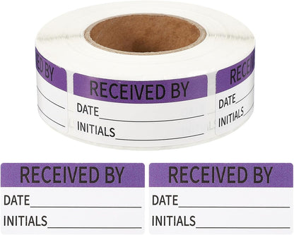 PATIKIL 500 Pcs Expired Date Label Stickers Roll, 2 x 1 Inch Removable Inventory Labels Adhesive Food Sticker Roll for Marking Organizing Inventory and Food Container, White and Black