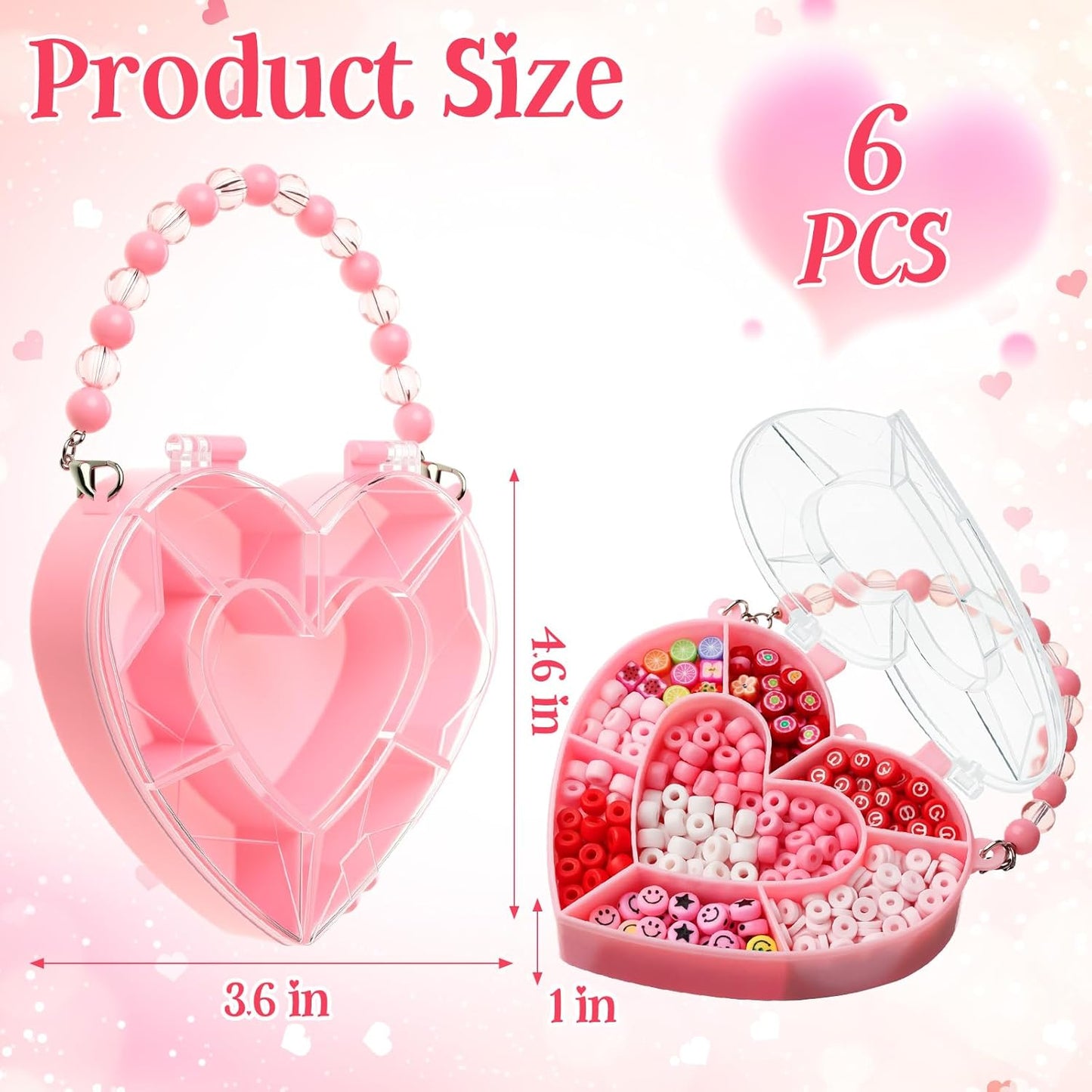 Cunno 6 Pack Valentines Day Containers Butterfly Shaped Food Containers Large Plastic Snack Box Food Storage with Handle Divided Serving Tray Portable Jewelry Organizer for Candy Fruit Purple