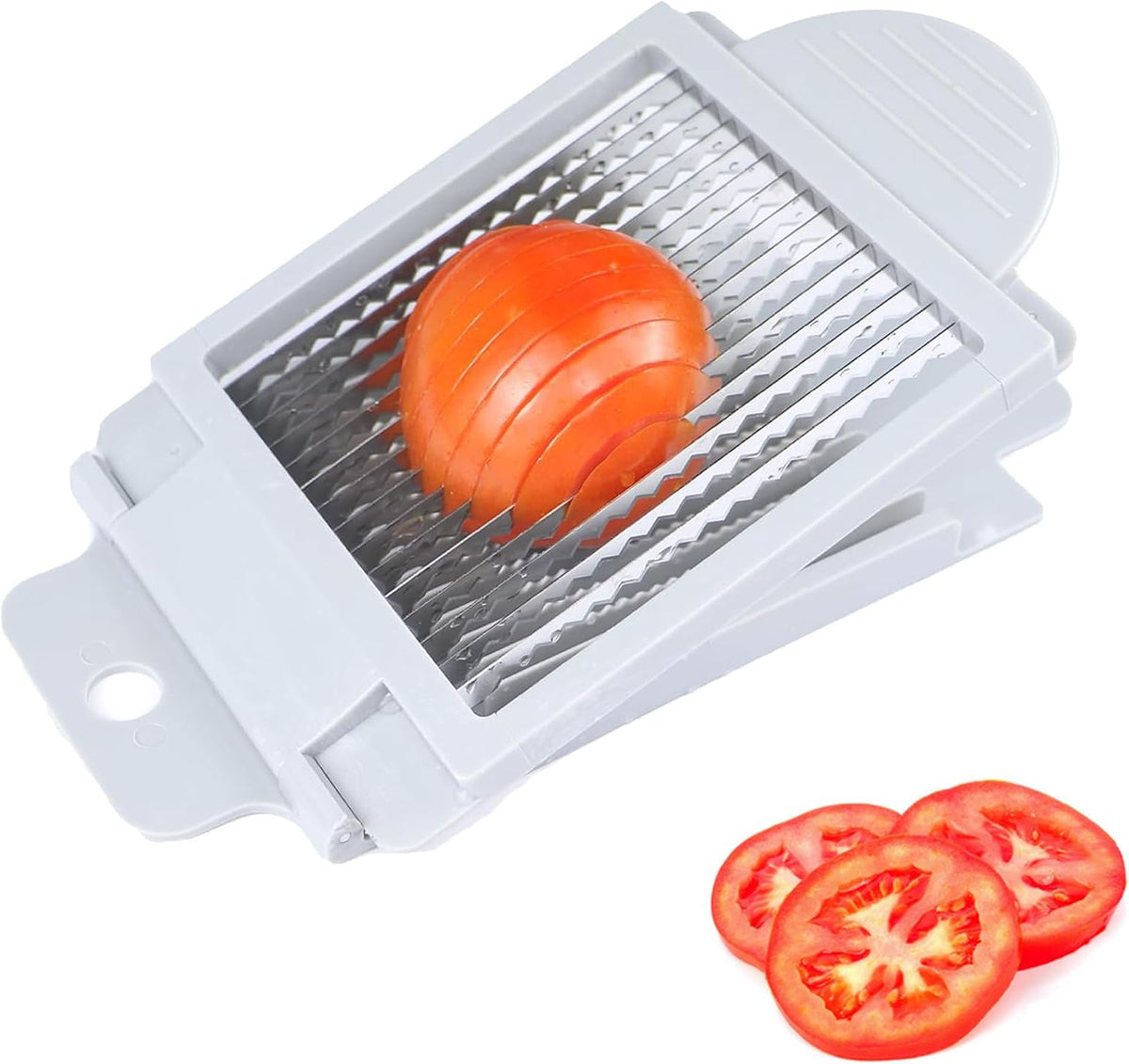 Tomato Slicer with 15 Sharp Blades Stainless Steel Vegetable & Fruit Cutter