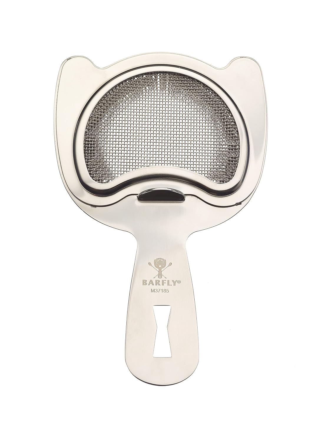 Barfly Fine Mesh Spring Strainer, Black