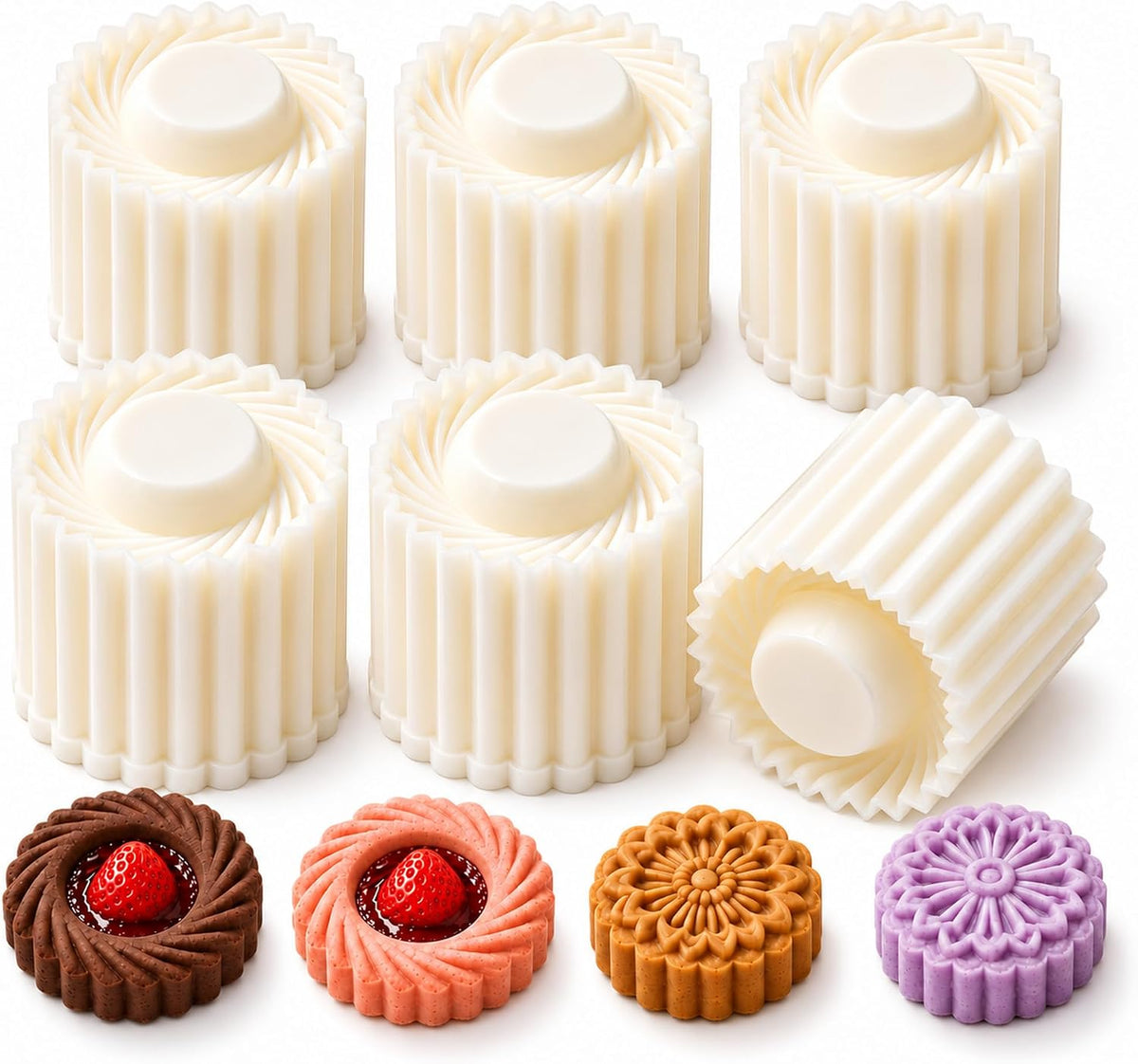 2027 New Thickened Creative Double-Ended Pastry Mooncake Cookie Molds