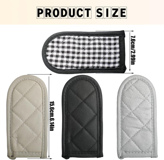 4 Pcs Hot Handle Covers, Cast Iron Skillet Handle Covers,Ultimate Heat-Resistant Cast Iron Handle Covers for Safe Cooking Non-Slip, Reusable, and Comfortable Protection for Your Hands