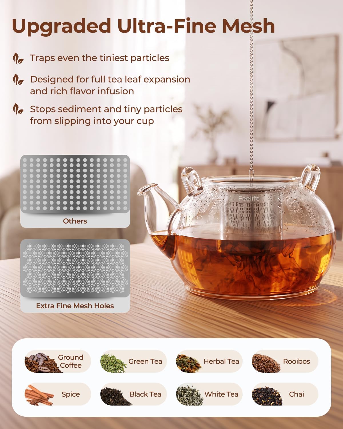 Mini Snowflake Stainless Steel Tea Infuser for Loose Leaf Tea Ball