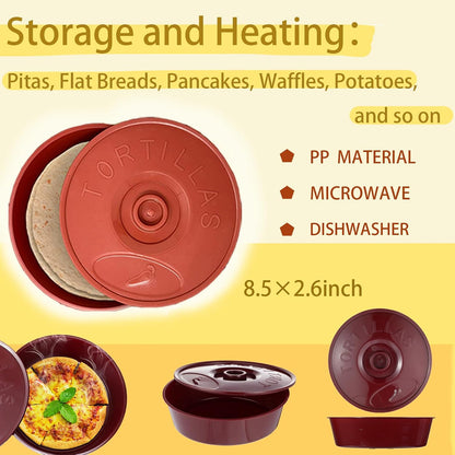 SiliFine Complete Taco Serving Set Taco Fiesta Kit Include Tortilla Warmer Small Salsa Bowls Large Salsa Dish Taco Stands Shell Holder Mortar and Pestle Taco Shell Maker Press Tortilla Fryer Tongs
