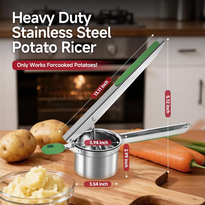 Potato Ricer for Mashed Potatoes-Stainless Steel 15oz