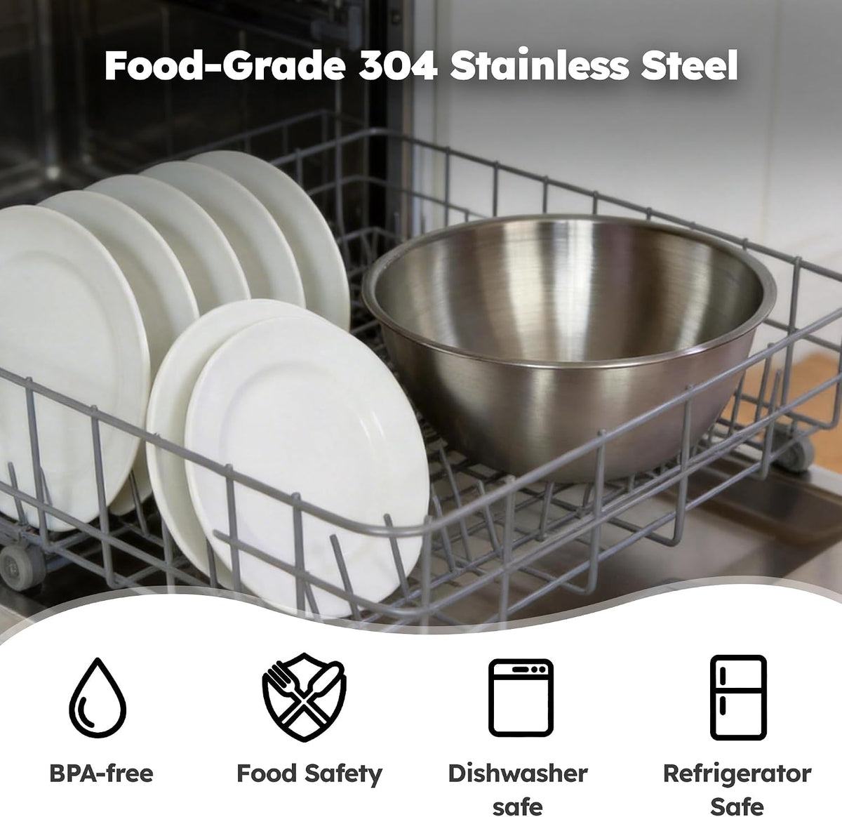 4-Pack Stainless Steel Pizza Dough Proofing Box with Clear Lids (1000ml)