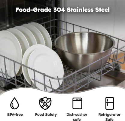 4-Pack Stainless Steel Pizza Dough Proofing Box with Clear Lids (1000ml)