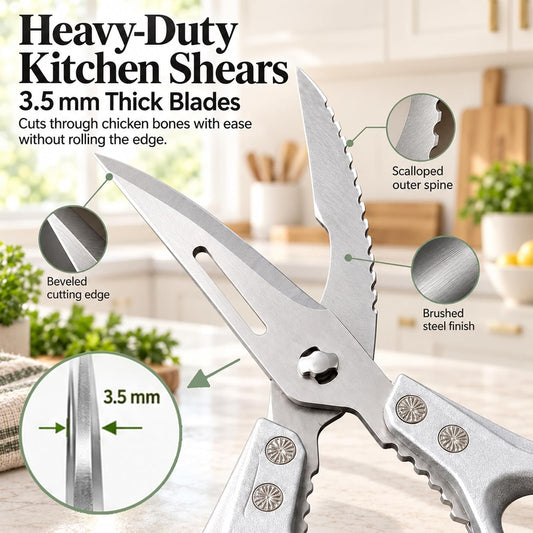 Detachable Kitchen Shears Scissors Heavy Duty for Poultry Meat Chicken Bone