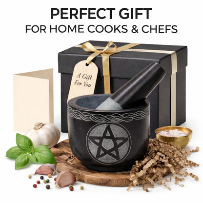 Mortar and Pestle Set, Black
