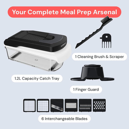 Fullstar Pro Core Vegetable Chopper & Mandoline Slicer, 6-in-1 Kitchen Tool