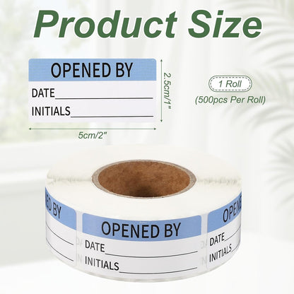 PATIKIL 500 Pcs Expired Date Label Stickers Roll, 2 x 1 Inch Removable Inventory Labels Adhesive Food Sticker Roll for Marking Organizing Inventory and Food Container, White and Black