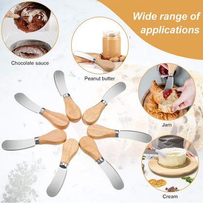 Patelai 12 Pcs 4.7 Inch Cheese Spreader Knives Butter Knife Bulk