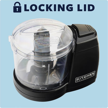 Kitchen Selectives Mini Chopper by Select Brands, 1-1/2 Cups, Black