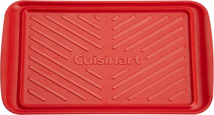 Cuisinart CPK-210 Grilling Prep and Serve Trays, Black and Red Large 18” x 14.5”