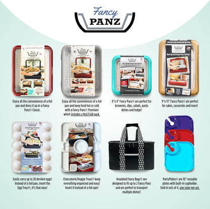 Fancy Panz Insulated Casserole Carrier Bag - Pink Thermal Food Transport Bag for Hot & Cold Dishes - Holds 2 Portable Insulated Bag for Potlucks, Parties, Tailgates & Entertaining
