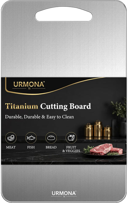 URMONA 3 PCS 304 Stainless Steel Cutting Board Set for Kitchen