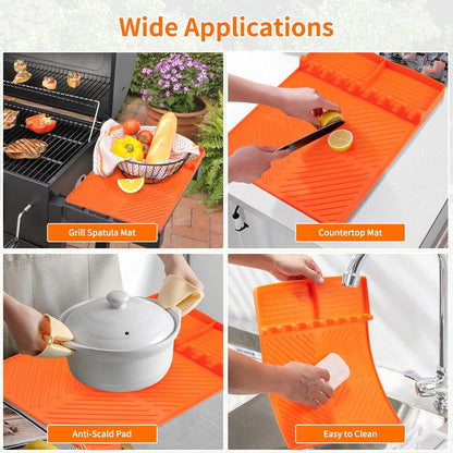 12 PCS Griddle Cleaning Kit for Blackstone, Heavy Duty Flat Top Grill Brush Set with Scraper & Stone – Complete BBQ Accessories for Outdoor Camping