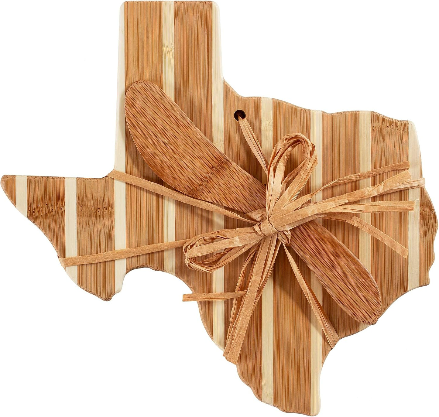 Totally Bamboo California Charcuterie Board with Spreader Knife Gift Set, 11-3/8" x 8-7/8"