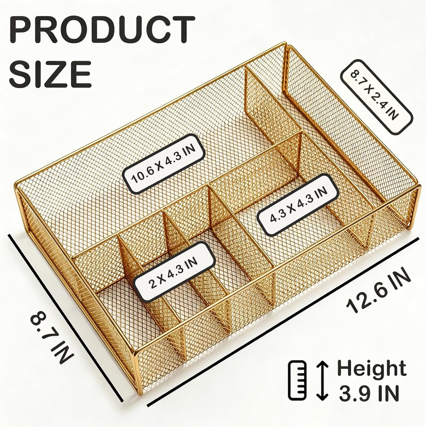 Paper Plate Organizer for Countertop - Metal Utensil Caddy Silverware Holder Cutlery Flatware Plastic Spoon Fork Plates Napkins Cup Storage Dispenser Party Picnic Essentials Camping Supplies
