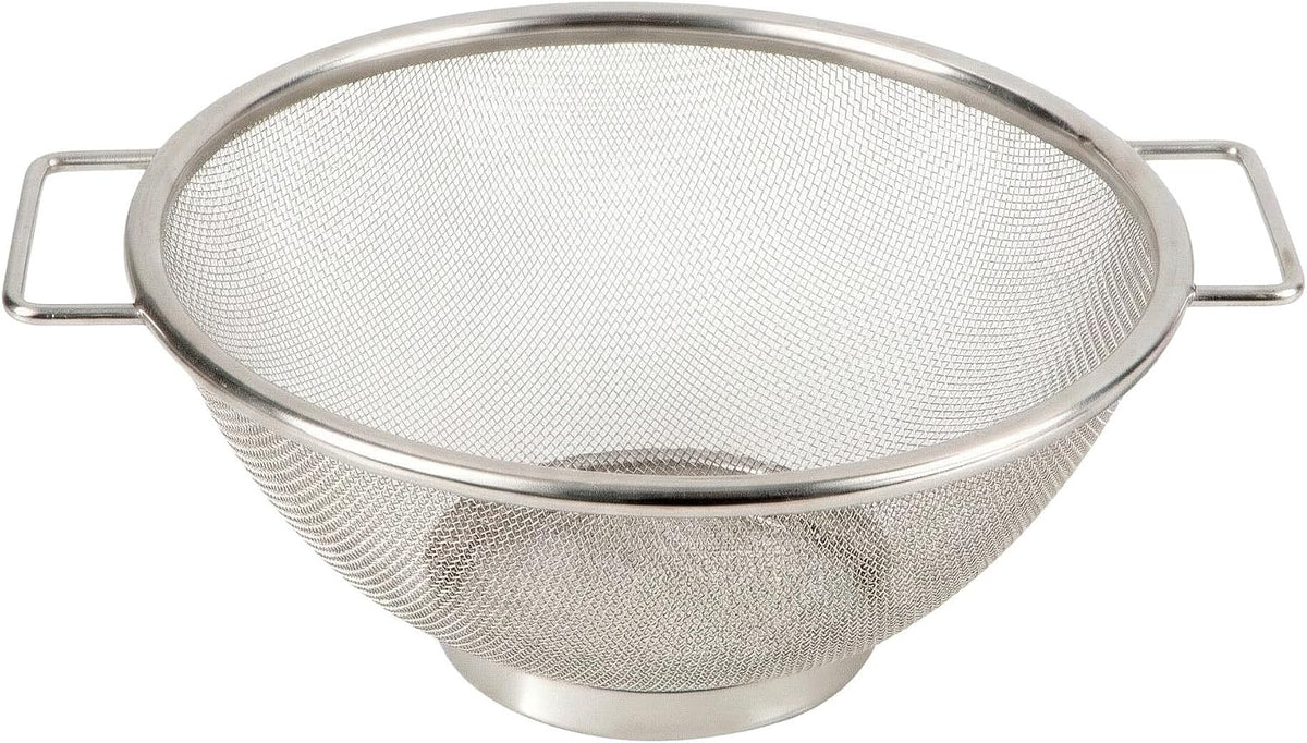 Kitchen Details Stainless Steel Fine Mesh Strainer 9 Inch | Large Wire Mesh Kitchen Sieve | Food Strainer Colander for Pasta Rice Quinoa
