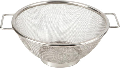 Kitchen Details Stainless Steel Fine Mesh Strainer 9 Inch | Large Wire Mesh Kitchen Sieve | Food Strainer Colander for Pasta Rice Quinoa