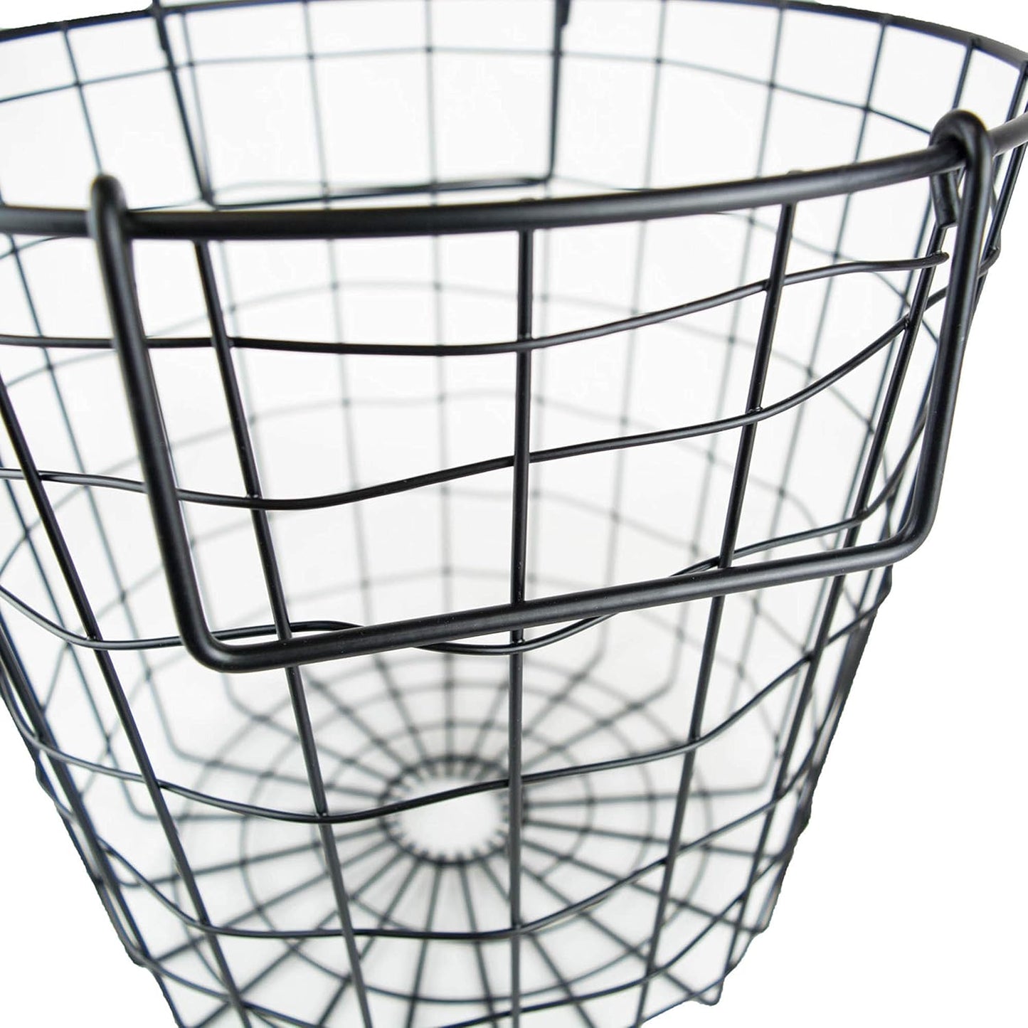 DII Metal Wire Mesh Stackable Utility Storage Bin, Small Round, 12x12x10", Bronze