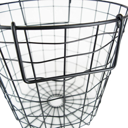 DII Metal Wire Mesh Stackable Utility Storage Bin, Small Round, 12x12x10", Bronze
