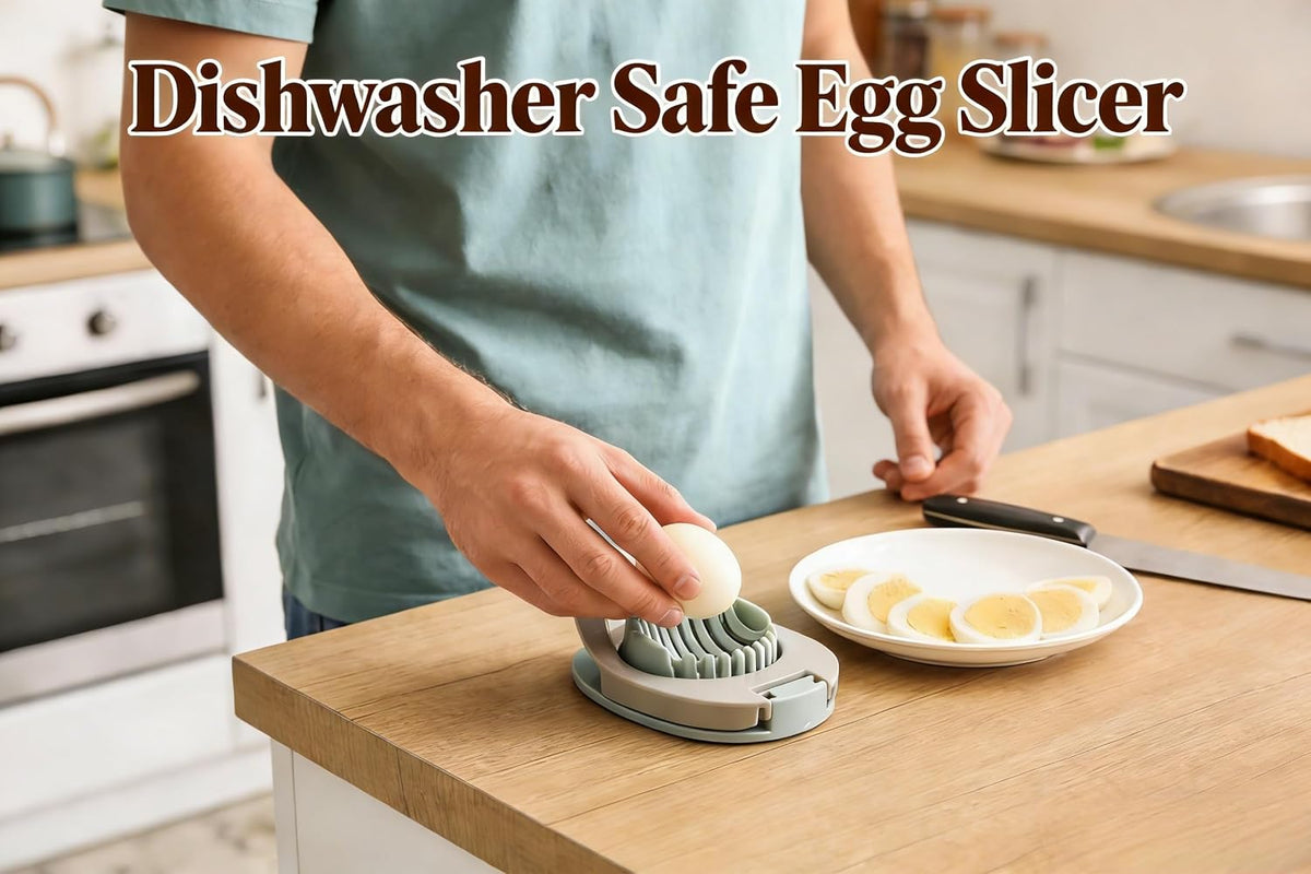 Egg Slicer, 2-Pack Stainless Steel Wire for Eggs & Fruits