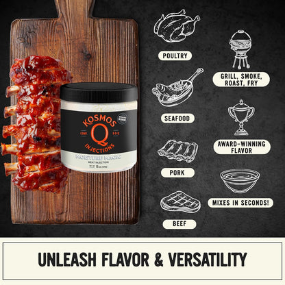 Kosmos Q Original BBQ Pork Injection, Meat Marinade, 16 Oz