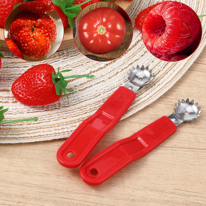 4 Pcs Tomato Corer Tool Strawberry Huller Stem Remover