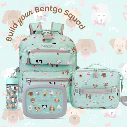Bentgo Kids Lunch Bag - Durable, Double-Insulated Lunch Bag for Kids 3+; Holds Lunch Box, Water Bottle, & Snacks; Easy-Clean Water-Resistant Fabric & Multiple Zippered Pockets (Mermaid)