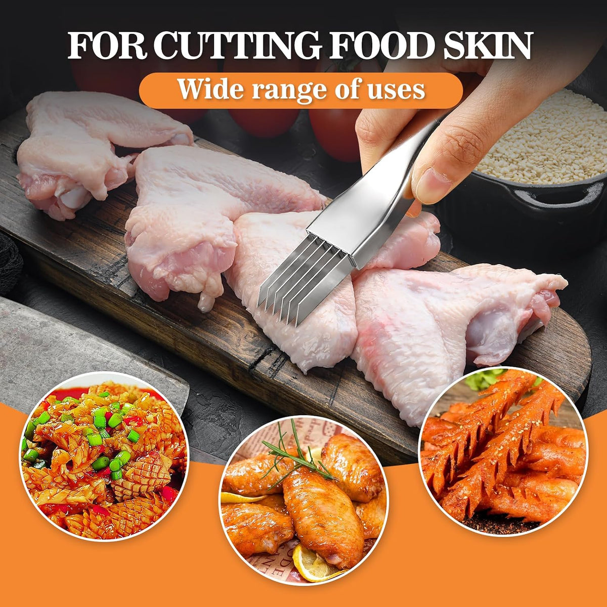 Green Onion Slicer 2 Pack, Upgrade Stainless Steel Multi-Blade Shredder