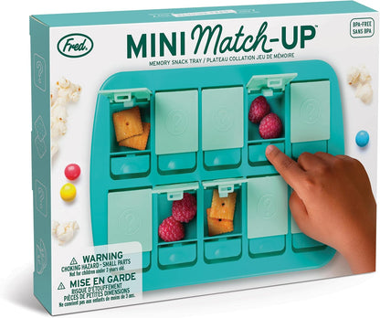 Genuine Fred MATCH UP Memory Snack Tray, Fun Interactive Snack Game for Kids, Travel Friendly Food Tray, Perfect Snacktivity for Picky Eaters