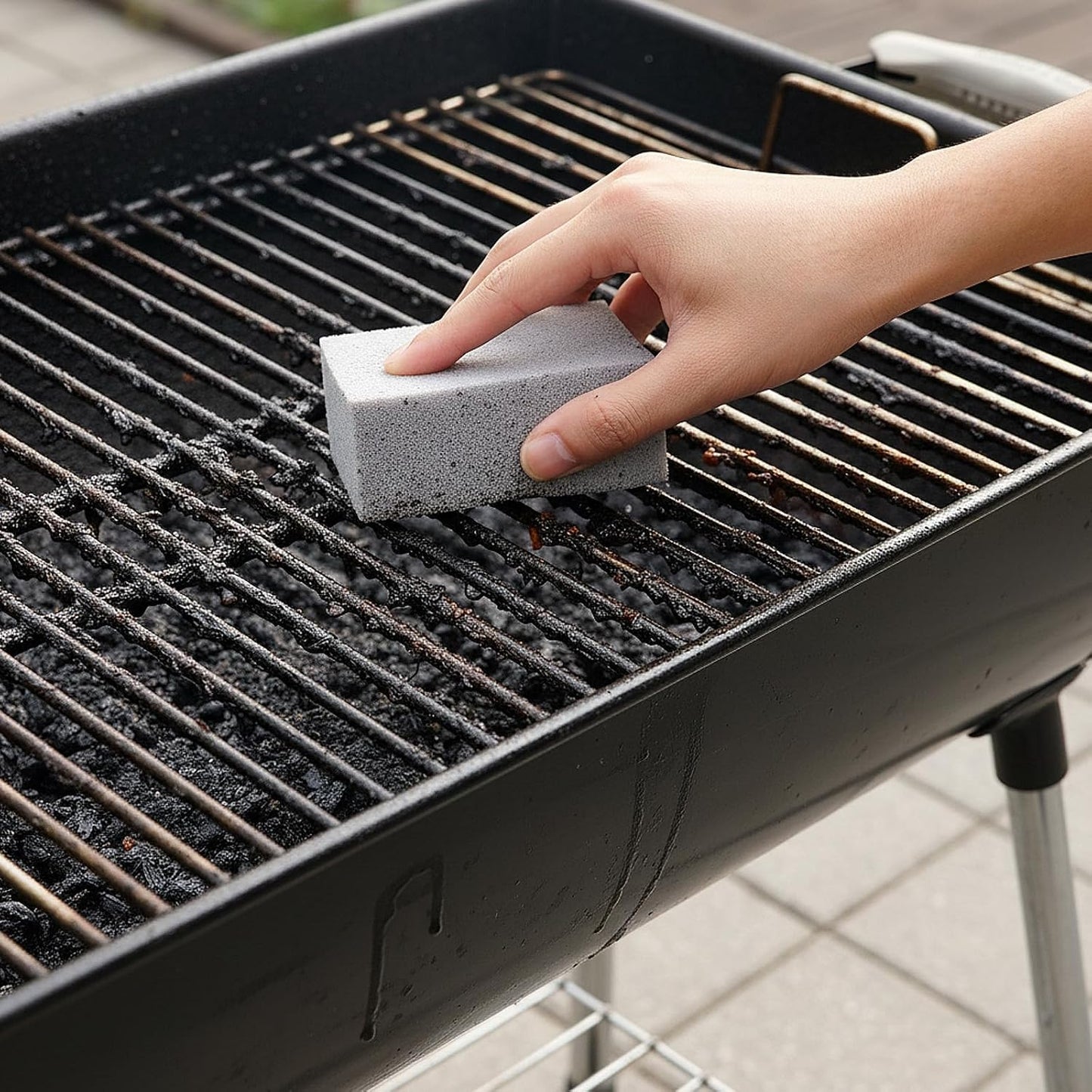 HATOKU 4 Pack Grill Cleaning Bricks, Pumice Stone for Cleaning Oven, Stove, BBQ Grill, Commercial Grade Cleaner for Cookers, Frying Pans, Racks, Flat