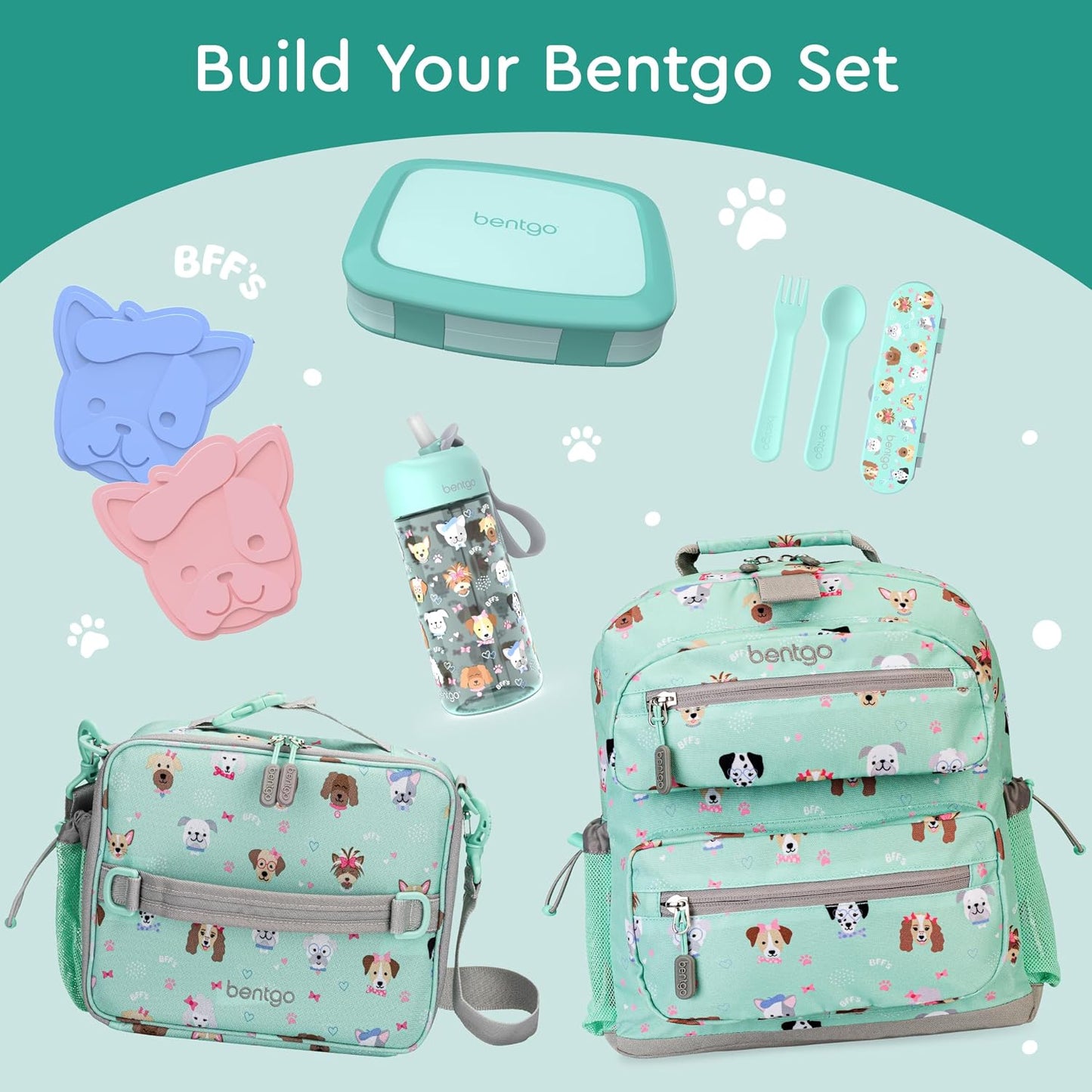 Bentgo Kids Bento-Style 5-Compartment Leak-Proof Lunch Box - Ideal Portion Sizes for Ages 3 to 7 - Durable, Drop-Proof, Dishwasher Safe, PFAS & BPA-Free & Made with Food-Safe Materials (Purple)