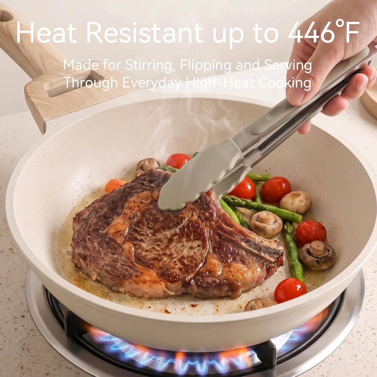 Silicone Kitchen Utensils Set, Heat-Resistant Cooking Utensils, BPA-Free