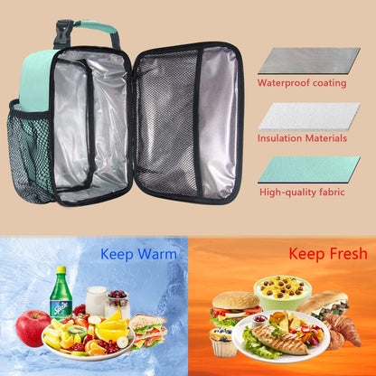 Hap Tim Kids Lunch Box for Girls Boys, Reusable Lunch Bag for Kids, Spacious Lunchbox, Insulated Lunchbag, Purple Unicorn(18654-PP)