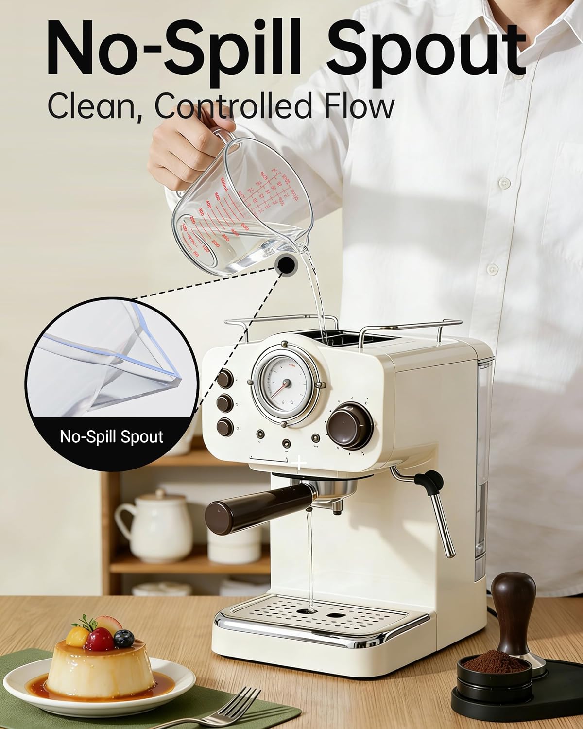 Measuring Cups, Plastic Measuring Cups Set of 3-1000ml, 600ml, 300ml with Spout & Easy-Pour Design, Leak-Proof, Cooking, Baking, Liquid & Dry Ingredients, (ML/OZ/CUP)