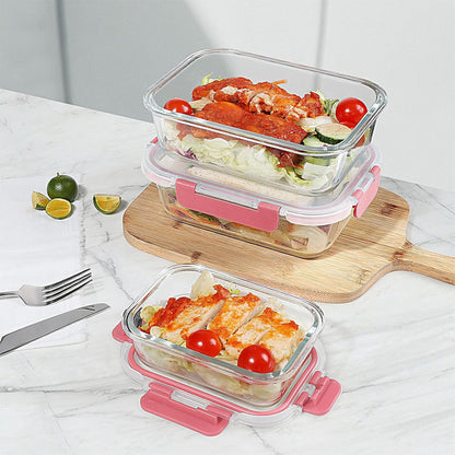 BAYZZ 10 Pack Glass Meal Prep Containers, Glass Food Storage Containers with Lids, Airtight Lunch Box, Freezer,Oven,Microwave and Dishwasher Safe