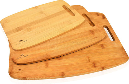 RoyalHouse Large Premium Natural Bamboo Bread Cutting Board