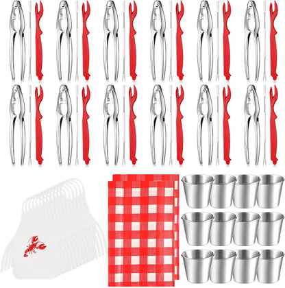 Mepase Seafood Boil Crab Cracker Tool Kit, Red