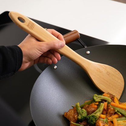 Joyce Chen Burnished Bamboo Wok Spatula, 15-Inch