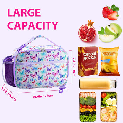 RLGPBON Kids Lunch Bag,Insulated Lunch Box for Girls,Lunch Bag Toddler Teen,School Daycare Cute Travel bags