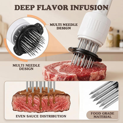 Sauce Injector Meat Tenderizer 1 Pack For BBQ Turkey Chicken Poultry