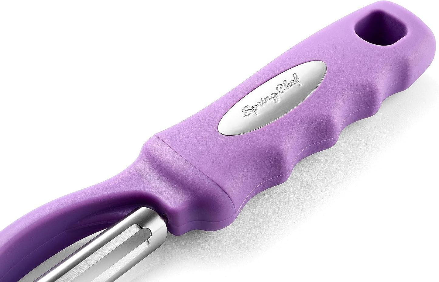 Spring Chef Premium Swivel Vegetable Peeler, Soft Grip Handle and Ultra Sharp Stainless Steel Blades - Perfect Kitchen Peeler For Veggie, Fruit, Potato, Carrot, Apple - Mango