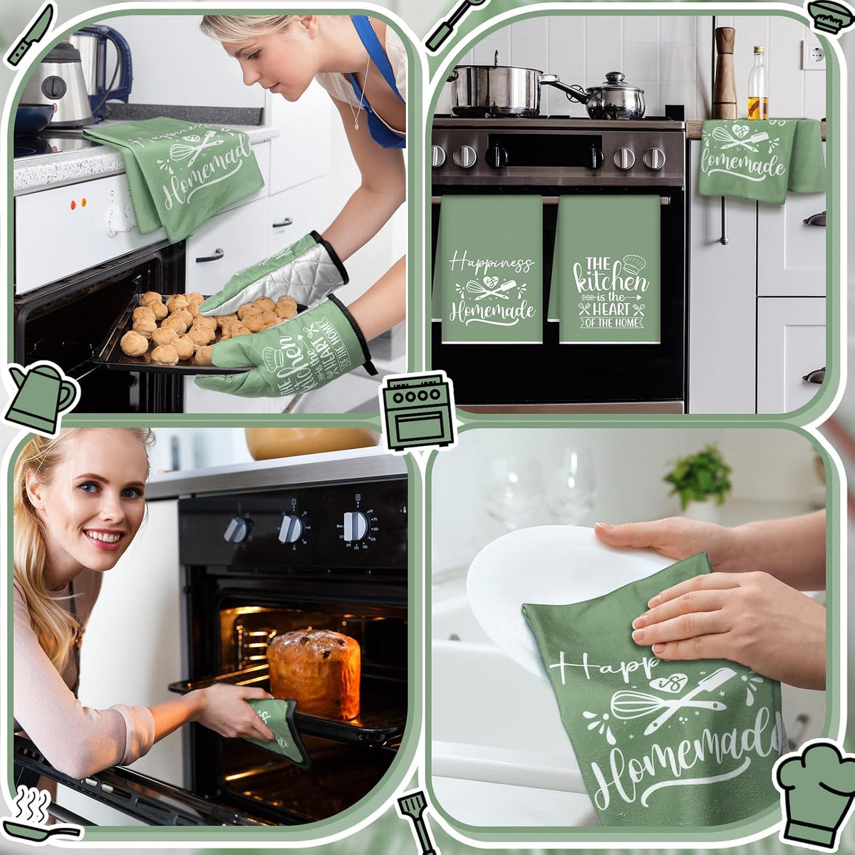 Sratte 6 Pcs Farmhouse Kitchen Decor Accessories Set