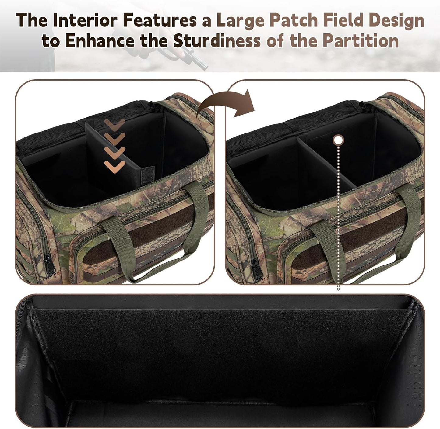 Tactical Pistol Range Bag, Gun Range Bag for Handguns, Shooting Duffle Range Pistol Bag with 6X Magazine Slots, Extra Pockets for Ammo and Essentials
