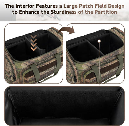 Tactical Pistol Range Bag, Gun Range Bag for Handguns, Shooting Duffle Range Pistol Bag with 6X Magazine Slots, Extra Pockets for Ammo and Essentials