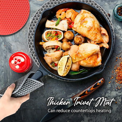 Joyhalo 4 Pack Trivets for Hot Dishes